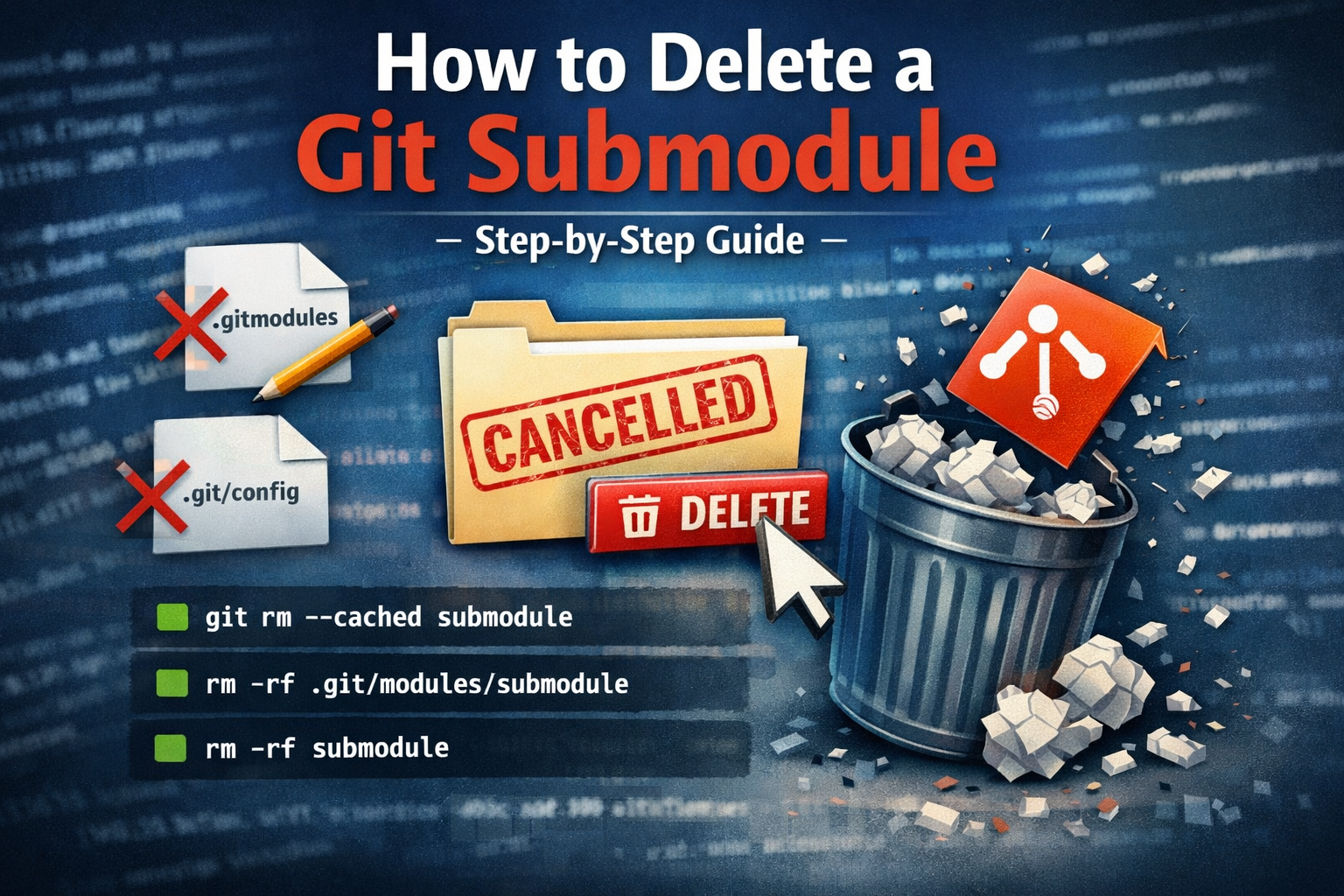 How you can effectively delete a git submodule